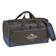 aerial view a navy team sport duffel with u - zip main compartment, image 1 of 2