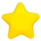 aerial view a yellow star shape stress ball, image 1 of 2