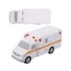 a white ambulance shape stress ball