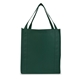 aerial view a hunter green saturn jumbo grocery non woven tote bag, image 1 of 4