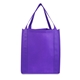 aerial view a purple saturn jumbo grocery non woven tote bag, image 1 of 4