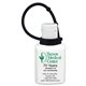 a black sunfun connect .5 oz broad spectrum spf 30 sunscreen lotion in solid white flip - top squeeze bottle with colorful silicone leash (spot color)