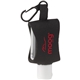 aerial view a black the lil cleaner hand sanitizer with protector, image 1 of 3
