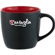 aerial view a black with red lining riviera electric ceramic mug - 11 oz, image 1 of 2