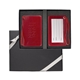 aerial view a red leeman venezia luggage tag set, image 1 of 3