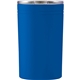aerial view a royal blue sherpa 11 oz vacuum tumbler insulator with double - walled construction, image 1 of 2