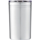 aerial view a silver sherpa 11 oz vacuum tumbler insulator with double - walled construction, image 1 of 6
