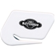 aerial view a white plastic stainless steel blades letter opener, image 1 of 2