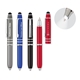 a group of jupiter ballpoint triple pen / stylus / led light