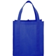 aerial view a royal blue the hercules non - woven grocery tote - 13 x 14.5, image 1 of 4