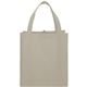 aerial view a cream the hercules non - woven grocery tote - 13 x 14.5, image 1 of 4
