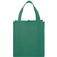 aerial view a green the hercules non - woven grocery tote - 13 x 14.5, image 1 of 4