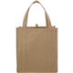 aerial view a natural the hercules non - woven grocery tote - 13 x 14.5, image 1 of 4
