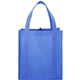 aerial view a process blue the hercules non - woven grocery tote - 13 x 14.5, image 1 of 4