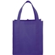 aerial view a purple the hercules non - woven grocery tote - 13 x 14.5, image 1 of 4