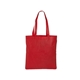 aerial view a red personalized tote bags, image 1 of 2