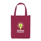 aerial view a burgundy atlas non woven grocery little thunder tote bag - 12 x 14, image 1 of 2