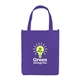 aerial view a purple atlas non woven grocery little thunder tote bag - 12 x 14, image 1 of 2