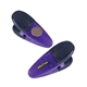 aerial view a translucent purple multi - color custom promotional jumbo magnetic memo paper clip, image 1 of 2