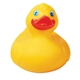 aerial view a yellow large classic rubber duck, image 1 of 3