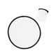 aerial view a white 10 folding flying disc, image 1 of 2