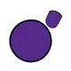 aerial view a purple 10 folding flying disc, image 1 of 2