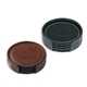 a group of vintage leather round coaster gift set
