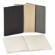 a group of linen soft cover journal notebook
