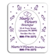 aerial view a flowers oval punch out picture frame magnet, image 1 of 2
