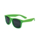 aerial view a lime green glossy plastic sunglasses, image 1 of 2