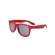 aerial view a red glossy plastic sunglasses, image 1 of 2