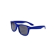 aerial view a reflex blue glossy plastic sunglasses, image 1 of 2