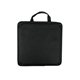 aerial view a black nonwoven custom promotional stadium seat cushion - black, red or blue, image 1 of 2