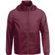 aerial view a maroon (384) mens darien lightweight windbreaker jacket, image 1 of 2