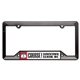 aerial view a black molded license plate frame - black - 6 1/4 x 12 1/4, image 1 of 3