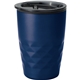 aerial view a navy blue 12 oz kappa double walled tumbler, image 1 of 2