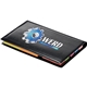 aerial view a black slimline black sticky memo holder, image 1 of 4