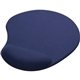 aerial view a blue solid jersey gel mouse pad / wrist rest, image 1 of 3