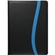 aerial view a black with blue trim fsc(r) mix session padfolio, image 1 of 3