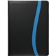 aerial view a black with blue trim fsc(r) mix session padfolio, image 1 of 3