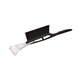 aerial view a black long handle ice scraper snowbrush, image 1 of 4
