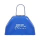 aerial view a blue small 3 basic cow bell, image 1 of 2