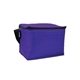 aerial view a purple 6- can insulated cooler bag, image 1 of 2