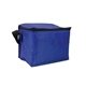 aerial view a reflex blue 6- can insulated cooler bag, image 1 of 2