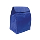 aerial view a reflex blue 70d nylon foldable lunch bag, image 1 of 2