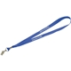 aerial view a royal blue lanyard with metal bulldog clip - 3/4, image 1 of 3
