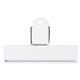 aerial view a solid white 4 custom food bag clips, image 1 of 2