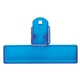 aerial view a translucent blue 4 custom food bag clips, image 1 of 3