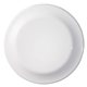 aerial view a white small discus plastic flying disc, image 1 of 2