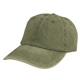 aerial view a olive 6 panel washed cap, image 1 of 2